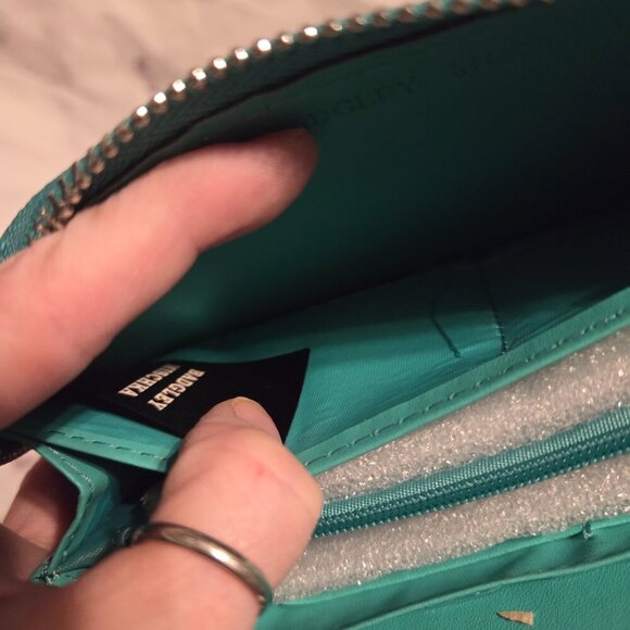 Badgley Mischka Teal Wallet (Vegan Wallet) #76 - Picture 3 of 4